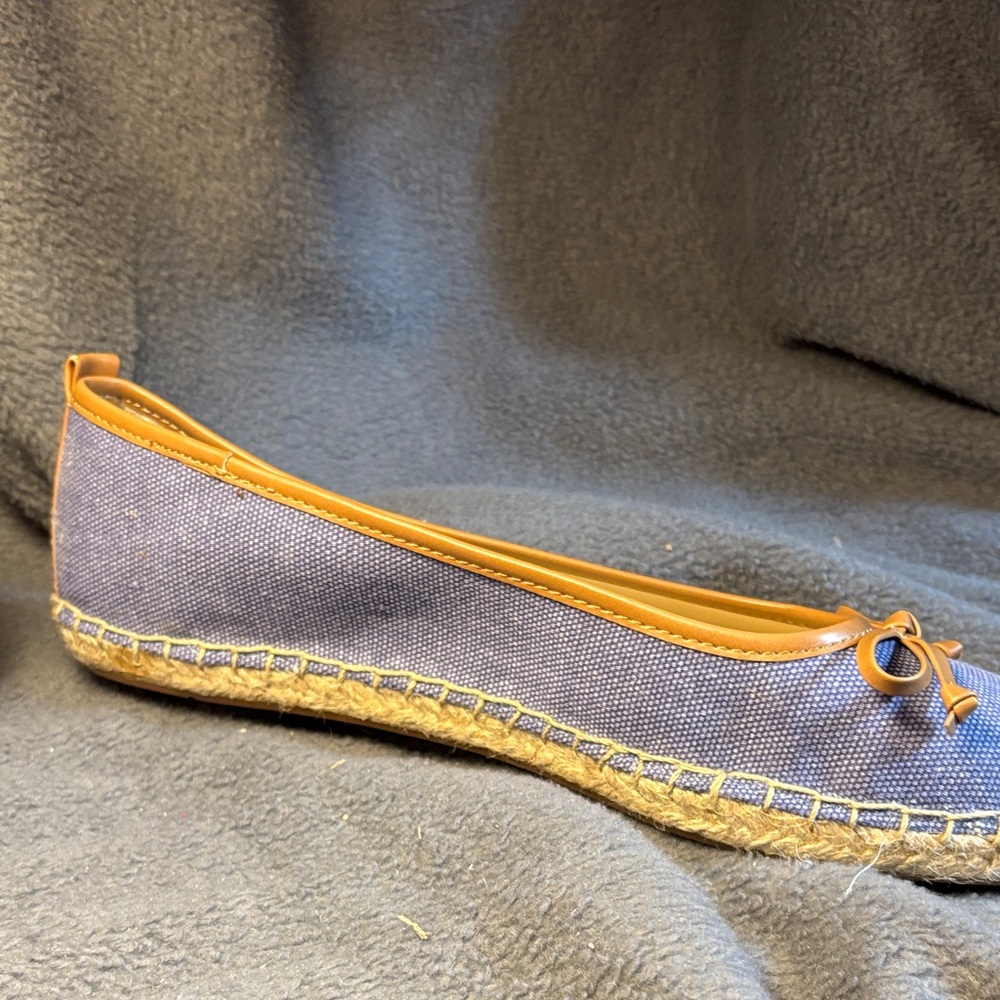 Franco Sarto Blue and Tan Espadrilles - Picture 3 of 8